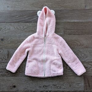 3/$15 - Old Navy Light Pink Plush Hooded Jacket Size 5T
